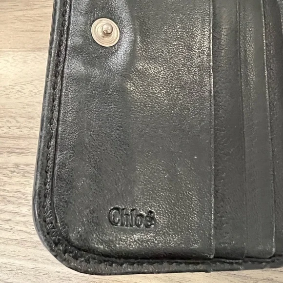 EUC Chloé Paddington Wallet - Black Pebbled Leather - Picture 11 of 14
